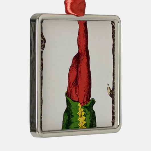 XII Het Handige Man, tarotkaart Metalen Ornament (Rechts)