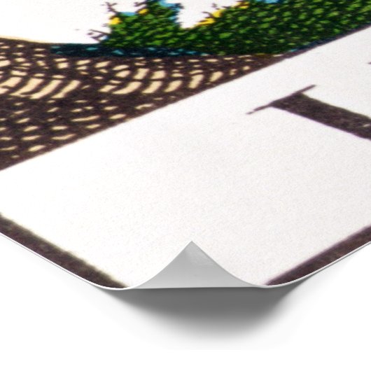 XII Het Handige Man, tarotkaart Poster (Hoek)