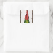 XII Het Handige Man, tarotkaart Vierkante Sticker (Tas)