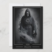 XIII Death Tarot Card Halloween Party Kaart (Voorkant)