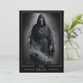 XIII Death Tarot Card Halloween Party Kaart (Staand voorkant)