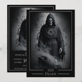 XIII Death Tarot Card Halloween Party Kaart (Voorkant / Achterkant)