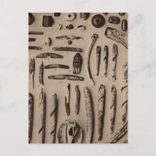 XIII steen, glazen ornamenten, dus Californië Briefkaart