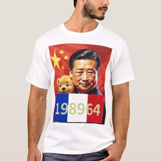 XIJINPING WINNIE POOH CHINA CCP 198964 FRANKRIJK V T-SHIRT (Voorkant)