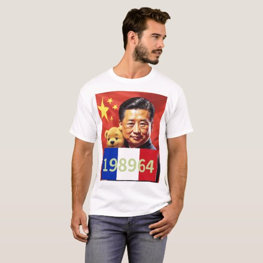 XIJINPING WINNIE POOH CHINA CCP 198964 FRANKRIJK V T-SHIRT (Voorkant volledig)