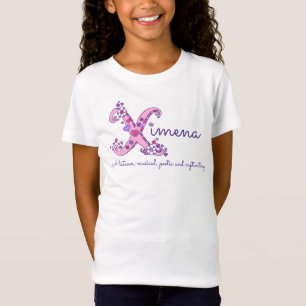Ximena meisjes X naam betekent monogram kinder shi T-shirt
