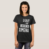 Ximena Persoonlijke naam Birthday Gift T-shirt (Voorkant volledig)