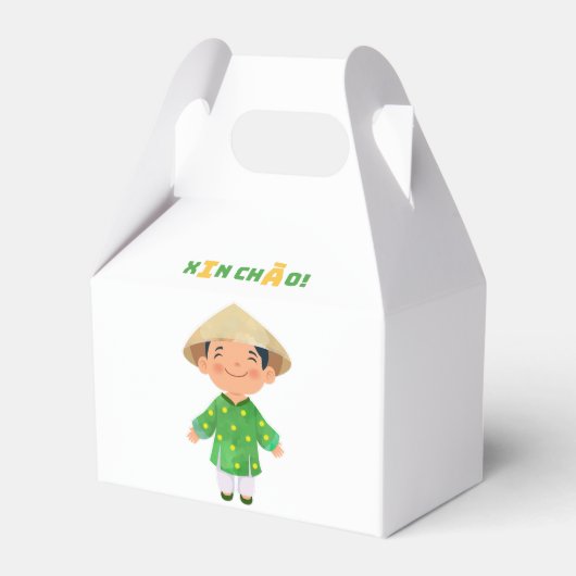 "Xin Chào" Schattigee Vietnamese geschenkdoos Bedankdoosjes (Achterkant)