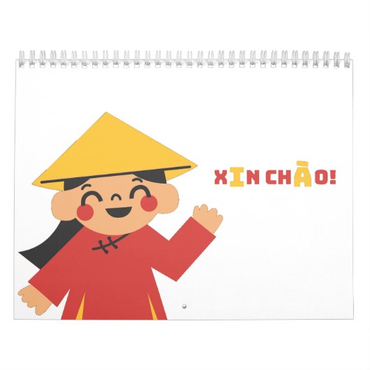 XIN CHÀO! Vietnam-kalender Kalender (Hoes)