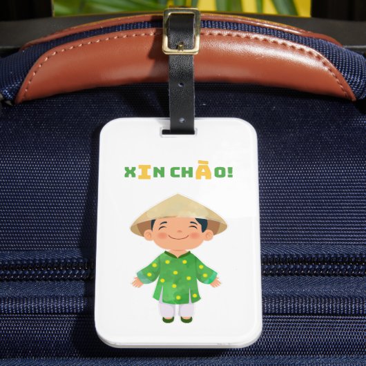 XIN CHÀO! Vietnamese Bagagelabels (Voorkant Insitu 2)