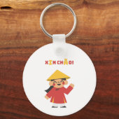 XIN CHÀO! vietnamese Sleutelhanger (Voorkant)