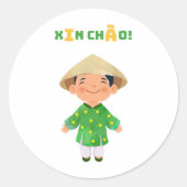 XIN CHÀO! vietnamese sticker (Voorkant)