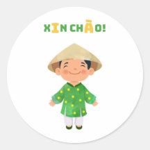 XIN CHÀO! vietnamese sticker