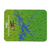 Xin'anjiang Reservoir China kaart Magneet (Horizontaal)