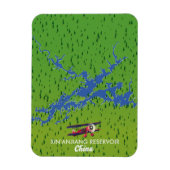 Xin'anjiang Reservoir China kaart Magneet (Verticaal)