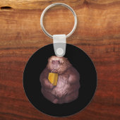 Xing Xing Monkey Meme – Grappig Viraal Ontwerp Sleutelhanger (Voorkant)
