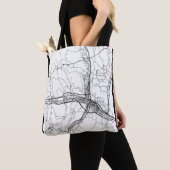 Xining China Stadkaart Tote Bag (Dichtbij)
