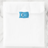 Xinjianj Oeigoerse Vlagsticker Ronde Sticker (Tas)