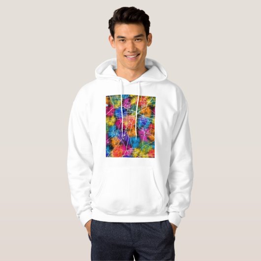 Xinxiang China City Map Hoodie (Voorkant volledig)