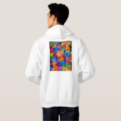 Xinxiang China City Map Hoodie (Achterkant volledig)