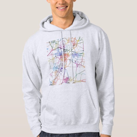 Xinxiang China City Map Hoodie (Voorkant)