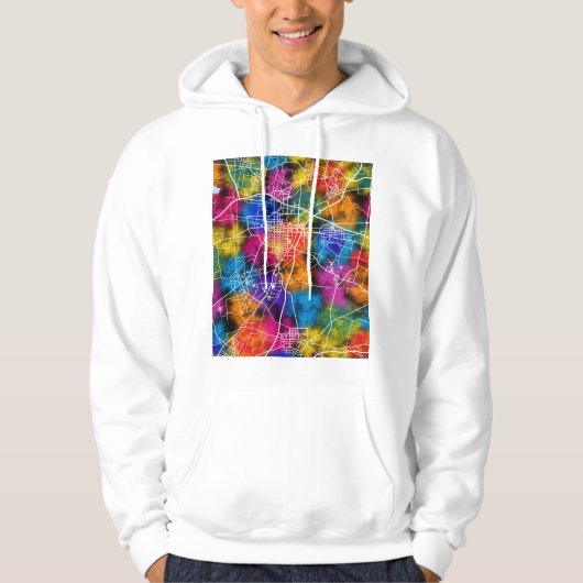 Xinxiang China Stadkaart Hoodie (Voorkant)