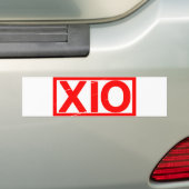 Xio Stempel Bumpersticker (Op auto)