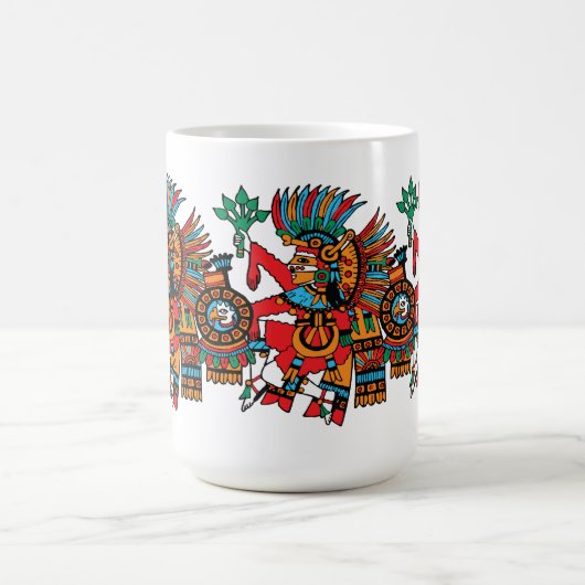 Xipetotec - de gevlekte God van Lente en Rene Magische Mok (Midden)