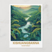 Xishuangbanna Regenwoud Yunan Tiongkok Reizen Briefkaart (Voorkant)