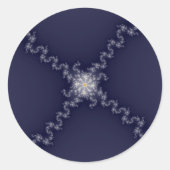 Xit - Fractal Ronde Sticker (Voorkant)