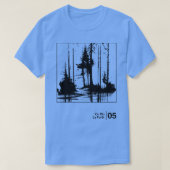 Xiu Xiu Minimalistisch grafisch kunstwerkontwerp T-shirt (Design voorkant)