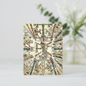 Xiuhtecuhtli Aztec Death God Briefkaart (Staand voorkant)