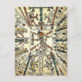 Xiuhtecuhtli Aztec Death God Briefkaart (Voorkant)