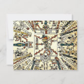 Xiuhtecuhtli Aztec Death God Kaart (Voorkant)