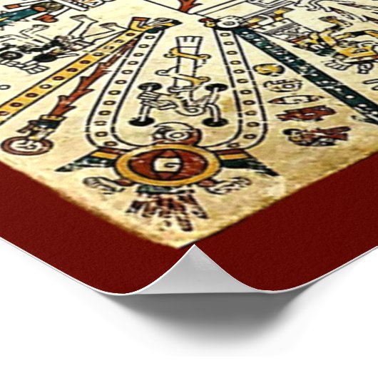 Xiuhtecuhtli Aztec Death God Poster (Hoek)