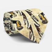 Xiuhtecuhtli Aztec Death God Stropdas (Opgerold)