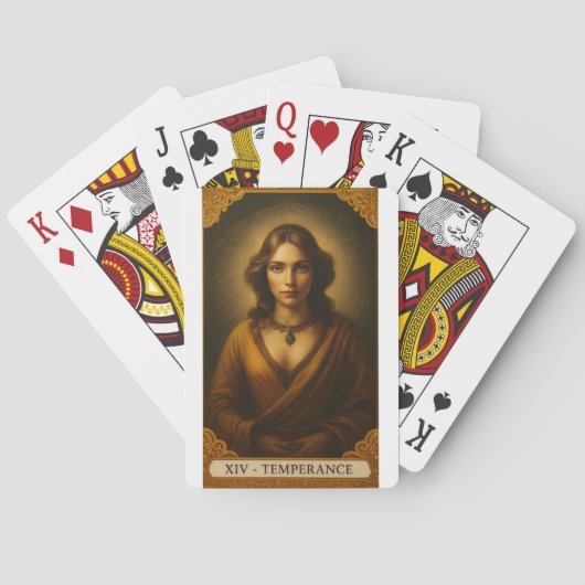XIV - MATIGHEID - TAROTKAARTEN POKERKAARTEN (Achterkant)