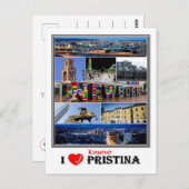 XK Kosovo - Pristina - Briefkaart (Voorkant / Achterkant)