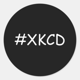 xkcd-hashtag ronde sticker