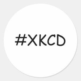 xkcd-hashtag ronde sticker