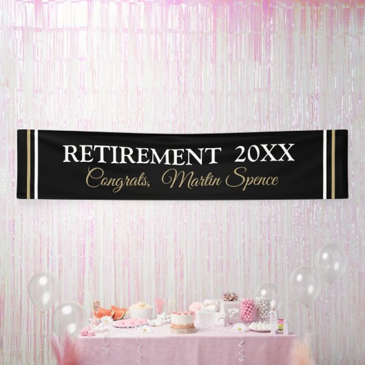 XL 12' Pensioen Aangepaste Banner (Feest)