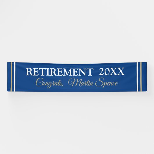XL 12' Retirement Custom Banner (Horizontaal)