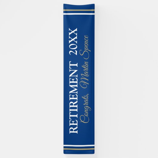 XL 12' Retirement Custom Banner (Verticaal)