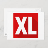 XL BRIEFKAART (Voorkant / Achterkant)