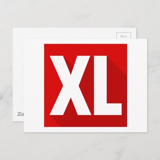 XL BRIEFKAART (Voorkant / Achterkant)