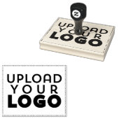 XL Business Logo Custom 4x5 Rubber Wooden Stempel (Gestempeld)