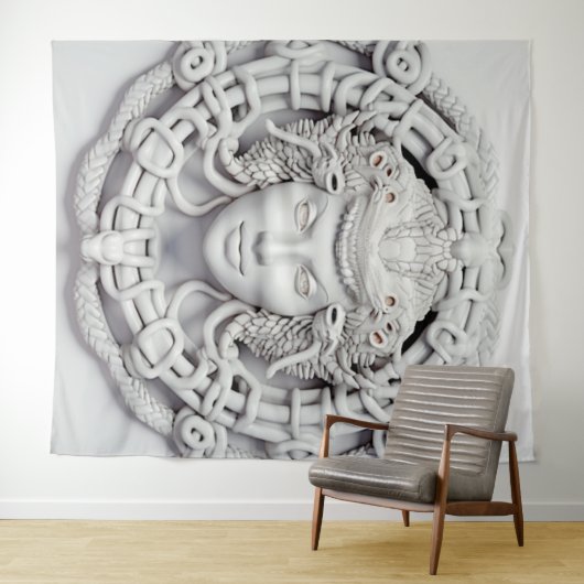 XL Classic Medusa Tapestry Wandkleed (In Situ (horizontaal))