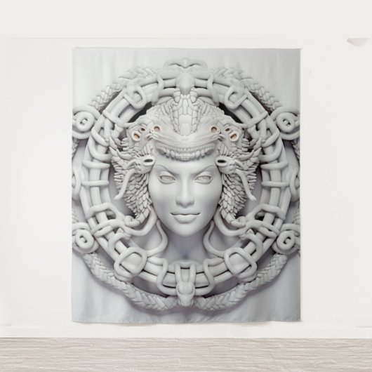 XL Classic Medusa Tapestry Wandkleed (Voorkant)