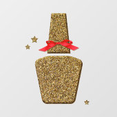 XL Golden glitter NAIL salon sticker window clans (Vel)