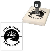 XL Groot bedrijfslogo op maat rubber stempel (Gestempeld)
